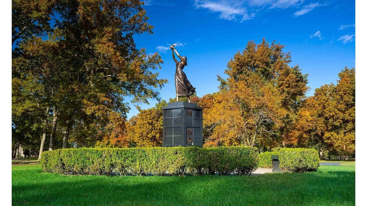 Restland Memorial Park cemetery grounds.