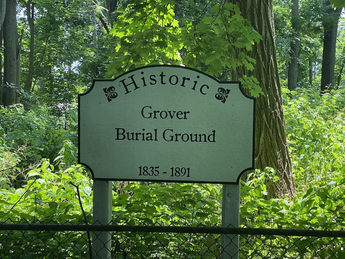 Historic Grover Burial Ground cemetery grounds.