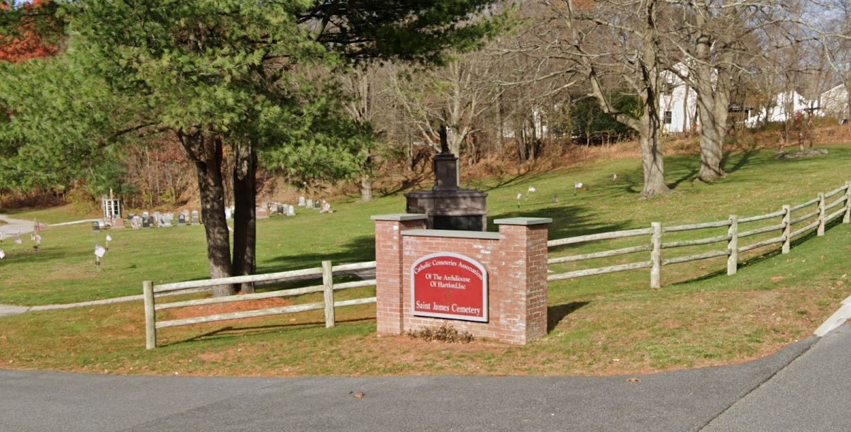 Saint James Cemetery cemetery grounds.