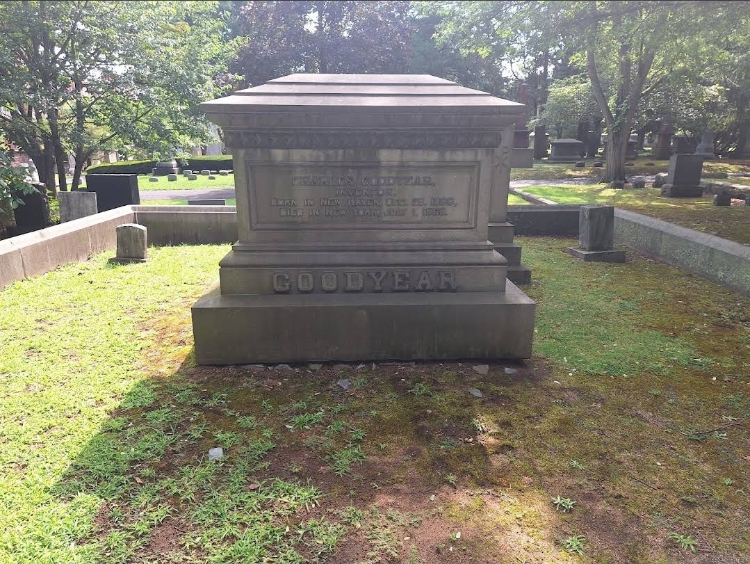 Charles Goodyear Gravesite cemetery grounds.