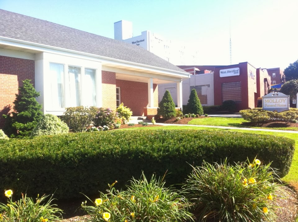 Molloy Funeral Home cemetery grounds.